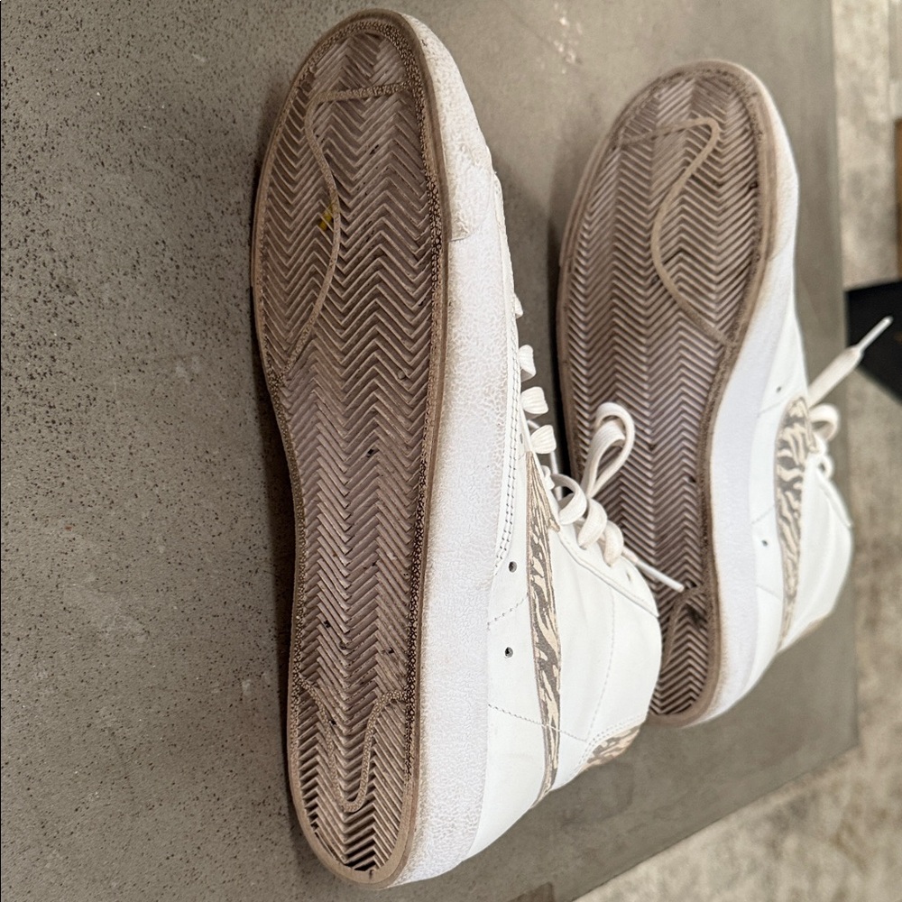Nike Women's White and Gray High-Top Sneakers - Picture 4 of 5